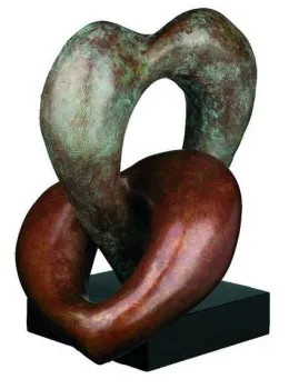 Two Hearts - Bronze