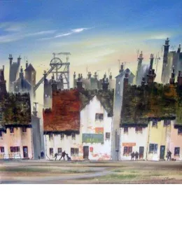 Industrial Cottages - Original - Framed