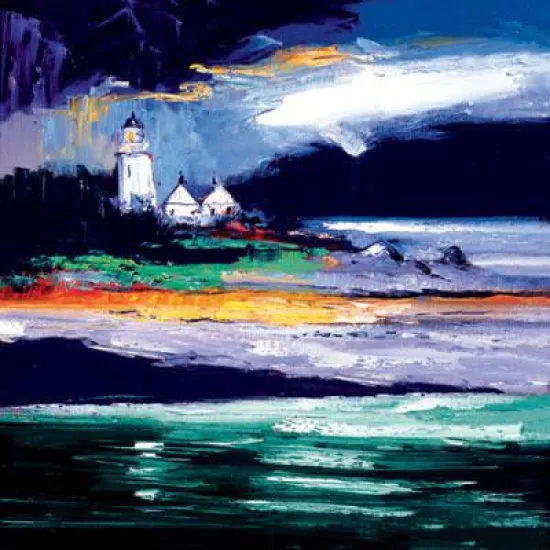 Wet Evening Ornsay Light, Skye