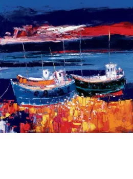 Beached Boats - Mounted