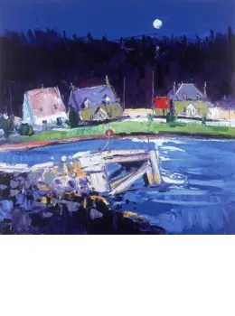 Moon Over Kentallen - Mounted