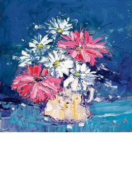 Blooms In A Shaving Mug - Board Only
