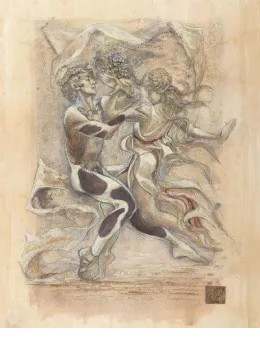 Lapres Midi Dun Faune I - Mounted