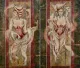 Queen Of Hearts & Diamonds (Pair) - Mounted