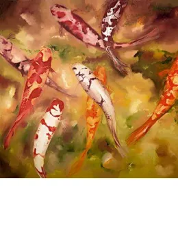Dance Of Light I (Amber) - Box Canvas