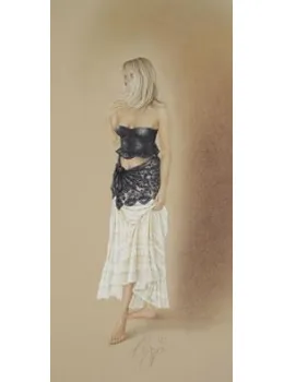 Black Satin II - Mounted