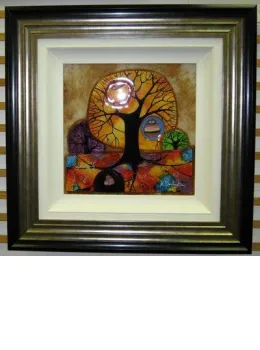 Living Tree - Original - Silver-Black Framed