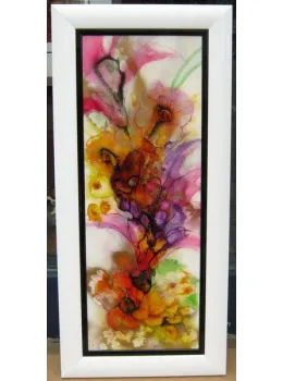 Floral Burst II - Original - Framed