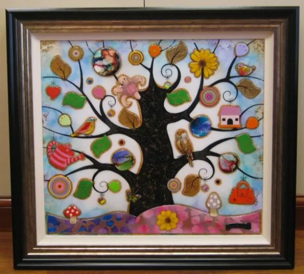 Tree Of Harmony VI - Original - Framed Tree Of Harmony VI - Original - Framed