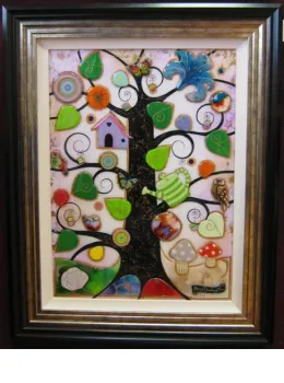 Tree Of Harmony III - Original - Framed