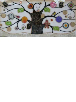 Tree Of Tranquility, Landscape (Cream Base) - Original - Framed