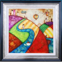 Around The World - Framed