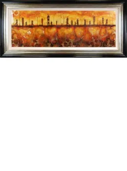 Through The Village - Framed