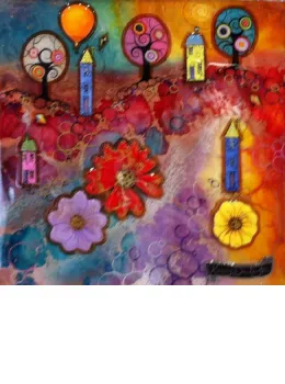 Lollypop Land I - Original - Framed