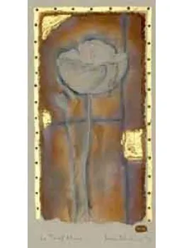 Le Pavot Blanc (Poppy) - Mounted