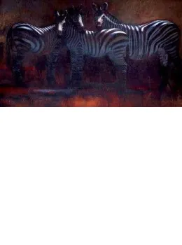 Moon Lighting (Zebra) - Box Canvas