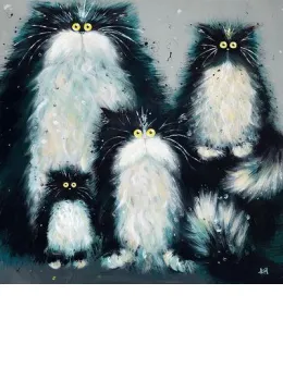 Purrfect Family - Framed