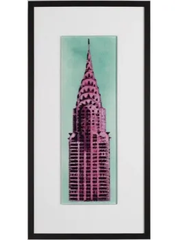 Chrysler - Pink & Green - Framed