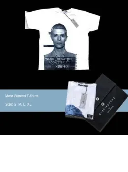 Most Wanted T-shirt - David Bowie - Other