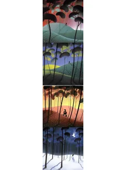 Spring, Summer, Autumn, Winter - Variations Collection (Set Of 4) - Mounted