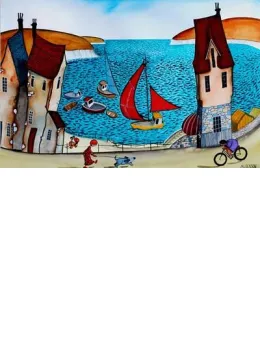 Me & Blue & The Seaside Too - Mounted