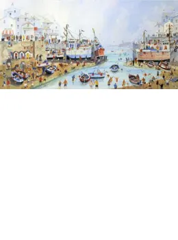 Summer Harbour - Mounted