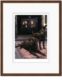 Chip Off The Old Block- Dark Wood Framed