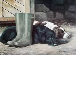 Dog Tired - Mounted
