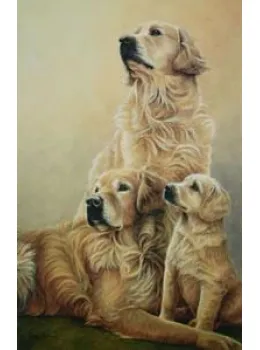 Generations - Golden Retrievers - Mounted