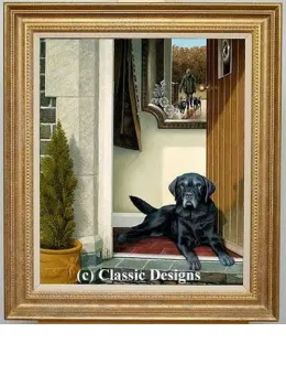 Friends Reunited - Original - Gold Framed