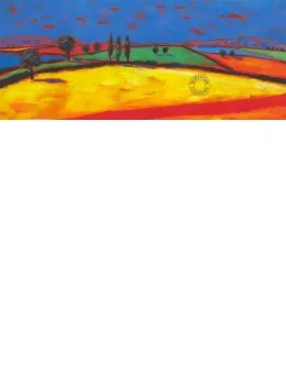 Red And Yellow Fields - Print