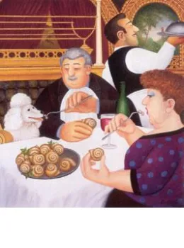 Dining In Paris - Mounted