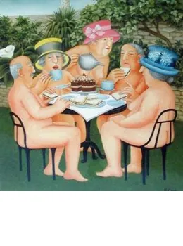 Tea In The Garden - Mounted