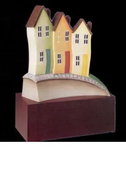 Homes & Hearts I - Resin - Sculpture