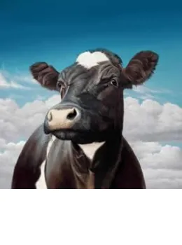Camilla - Cow - Canvas - With slip