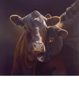 Love - Cow - Mounted
