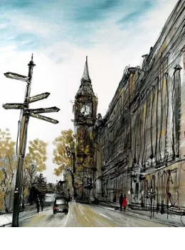 London Sights - Box Canvas