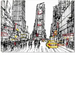 New York, New York - Box Canvas