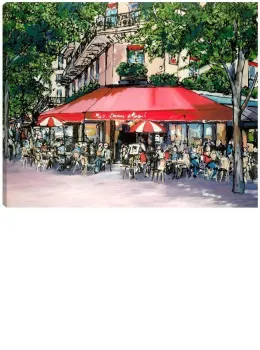 Cafe Du Coin - Box Canvas