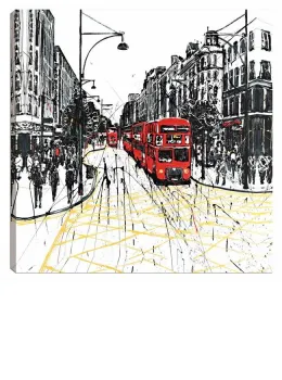 Bus Stop Blues - Box Canvas