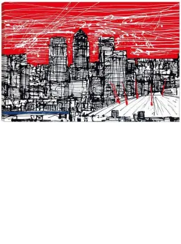 Millennium Skyline - Box Canvas