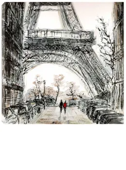 Paris In Fall - Box Canvas