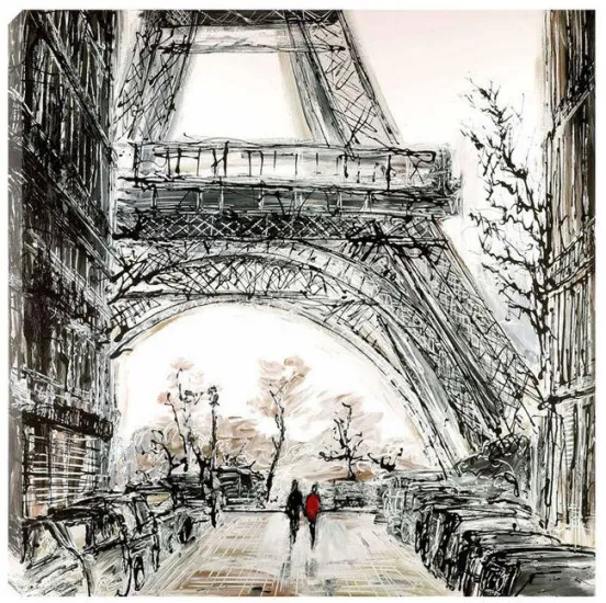 Paris In Fall - Box Canvas Paris In Fall - Box Canvas