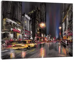New York Nights - Box Canvas