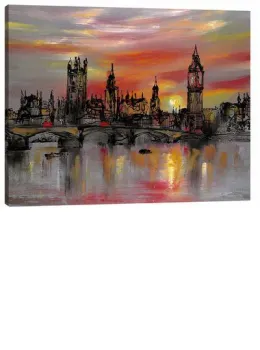Waters Of Westminster - Box Canvas