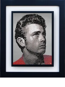 James Dean - The Rebel - Black Framed