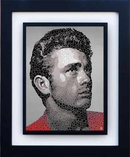 James Dean - The Rebel - Black Framed James Dean - The Rebel - Black Framed