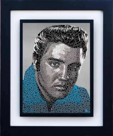Elvis - The King - Black Framed Elvis - The King - Black Framed
