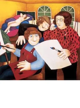 The Art Class - Mounted