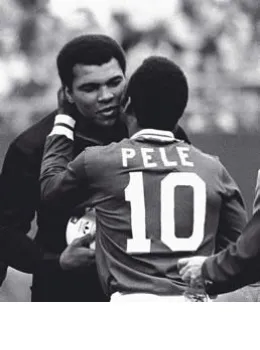 Pele & Ali (Muhammad Ali) - Framed